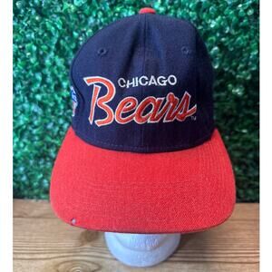 90S The Pro Chicago Bears SCRIPT WOOL HAT Vintage Fits Small